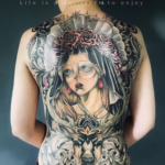 Chen - dear and lady tattoo