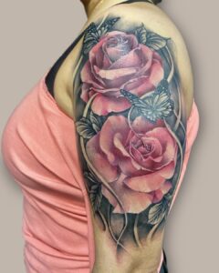 Kob - Roses Tattoo Arm