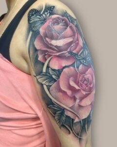 Kob - Roses Tattoo Arm